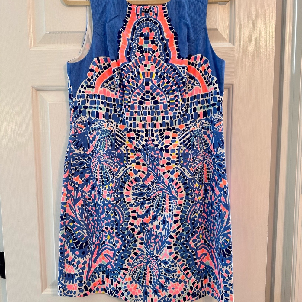 Lilly Pulitzer Blue/Pink Patterned Dress